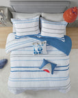 Kids Haisley Cotton Duvet Comforter Set with Chenille Trim