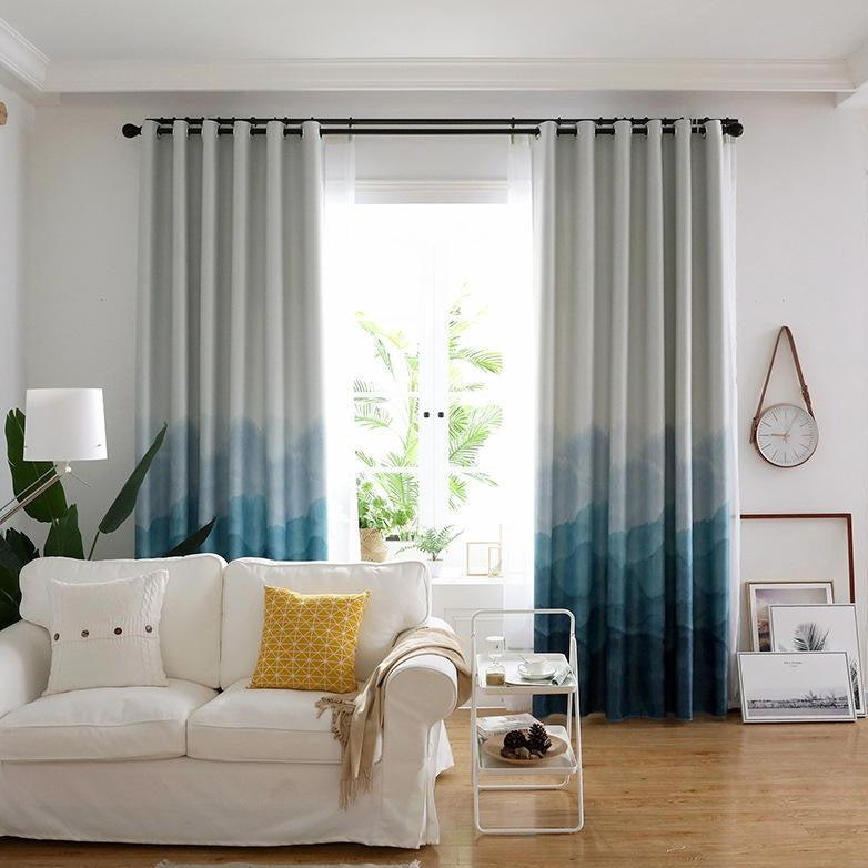 Blue Horizon Curtain Panels - The Jardine Store