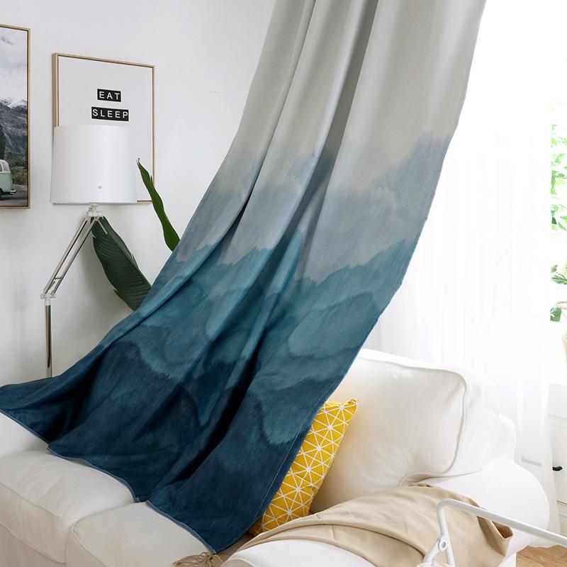 Blue Horizon Curtain Panels - The Jardine Store