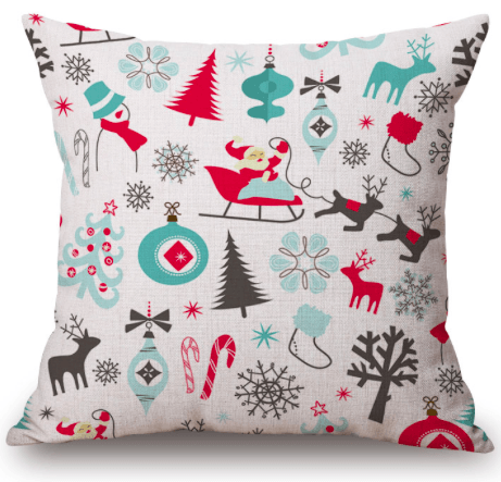 Christmas Cushion Pillow Double Sided Print (FILLING INCLUDED) - The Jardine Store