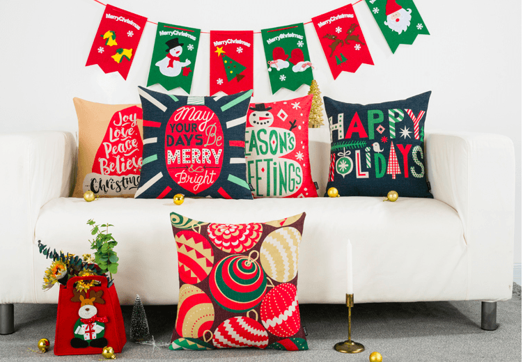 Christmas Cushion Pillow (FILLING INCLUDED) - The Jardine Store