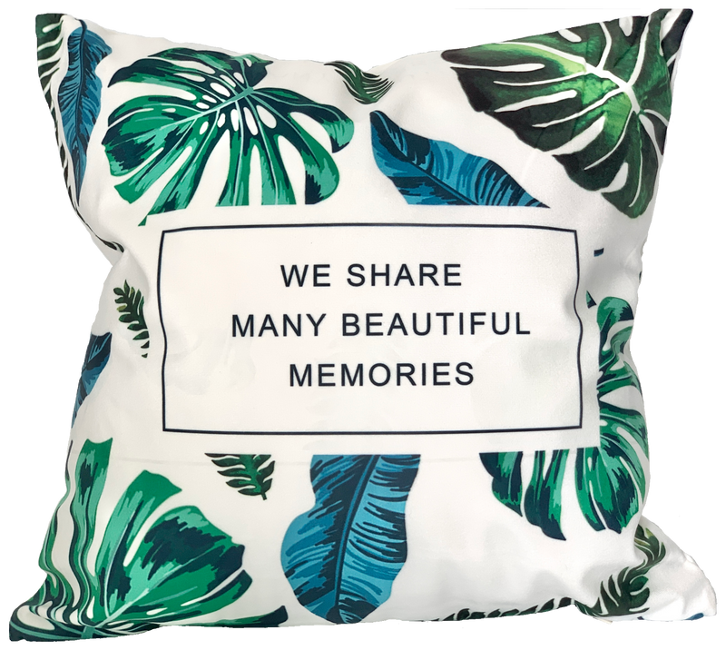 Cushion Throw Pillow - Beautiful Memories Leaf Home Decor (FILLING INCLUDED) - The Jardine Store