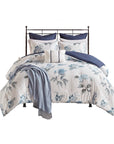 Zennia 7 PC Printed Seersucker Comforter Set with Throw Blanket by Madison Park