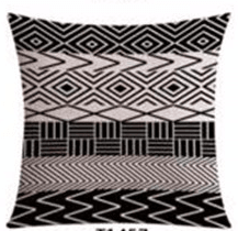 Decorative Linen Cotton Pattern Cushion (FILLING INCLUDED) - The Jardine Store