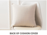 Fashion high quality Plain Pattern Linen Cushion Pillow (FILLING INCLUDED) - The Jardine Store