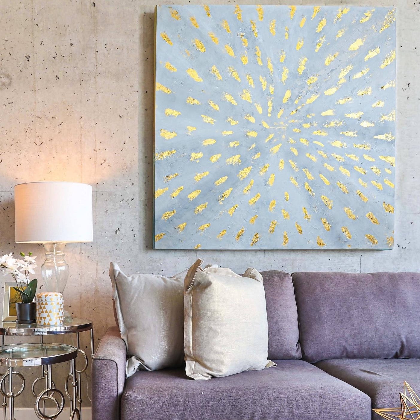 &quot;Firework&quot; - Hand-Painted Canvas Art - MyJardine