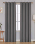 Grey Solid Curtain Panel - MyJardine