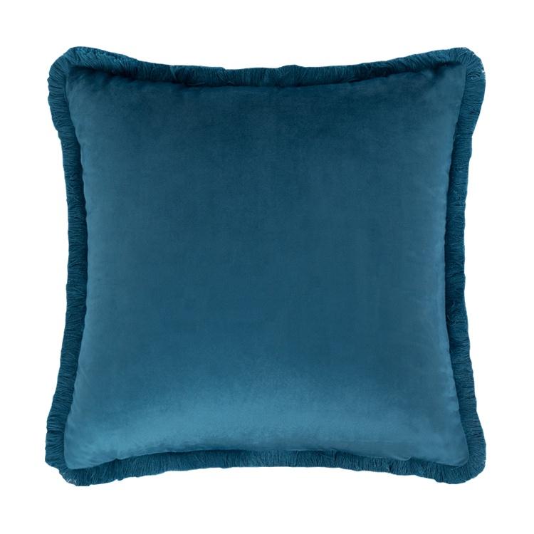 Movinch Velvet Fringe Cushion Throw Pillow (Blue) – MyJardine