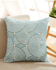 New design cotton fabric embroidery cushion pillows (FILLING INCLUDED) - The Jardine Store