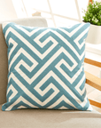 New design cotton fabric embroidery cushion pillows (FILLING INCLUDED) - The Jardine Store