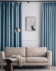 Sky Blue Solid Curtain Panel - The Jardine Store