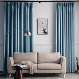 Sky Blue Solid Curtain Panel - The Jardine Store