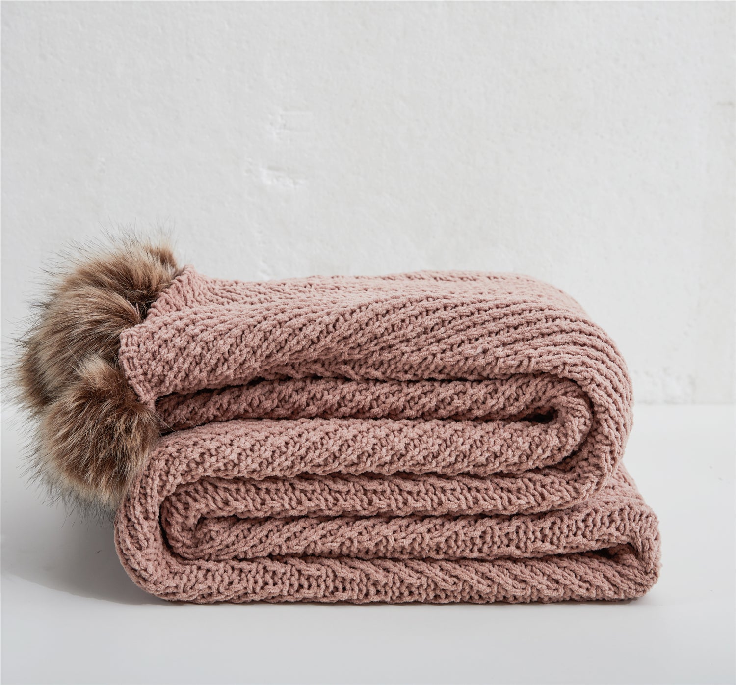 Throw Blanket Herringbone Chenille Kitten For Bedroom Sofa Living Room - MyJardine