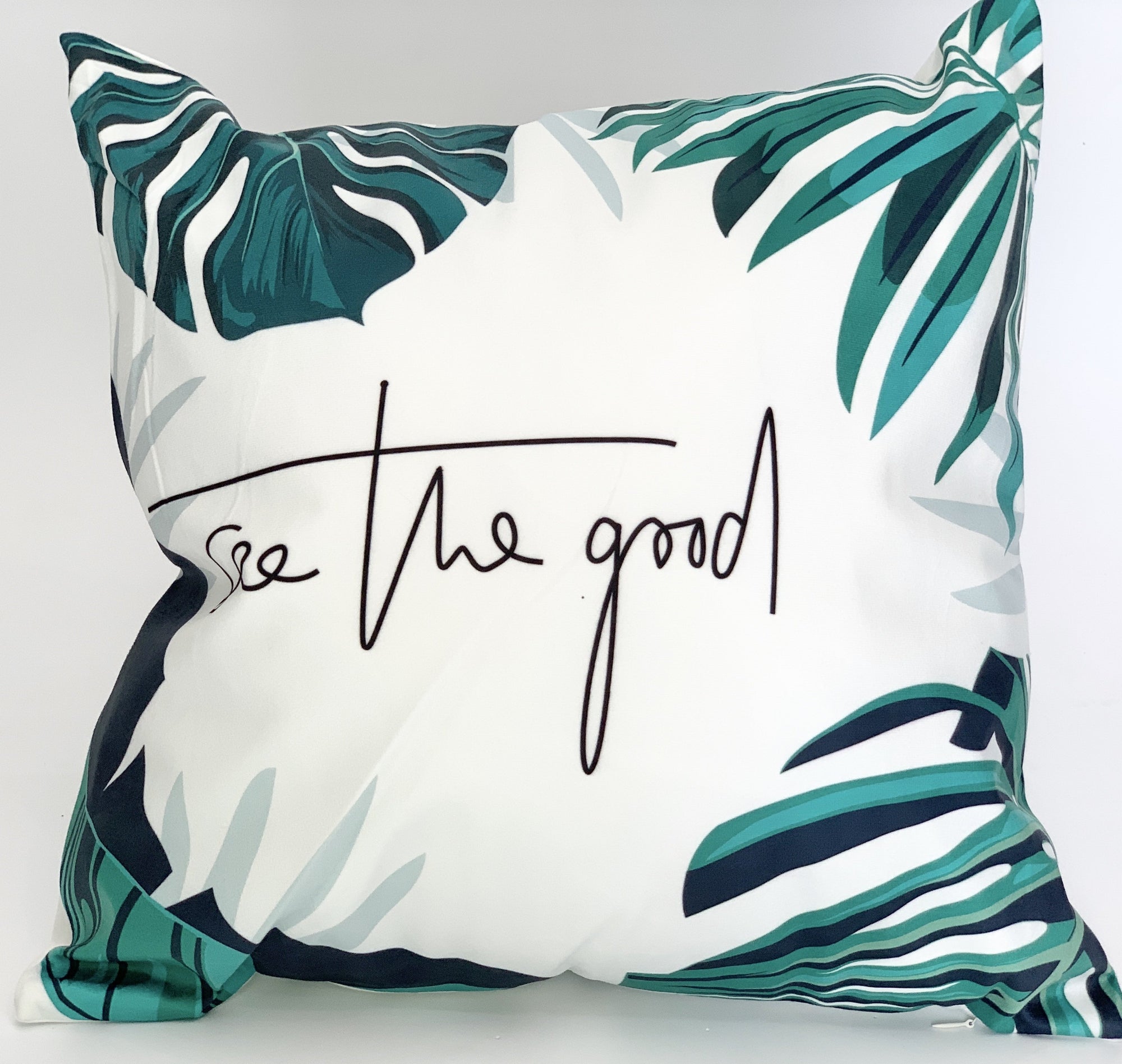 Trendy Custom Printed Tropical Plant Velvet Cushion Pillow (FILLING INCLUDED) - The Jardine Store