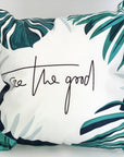 Trendy Custom Printed Tropical Plant Velvet Cushion Pillow (FILLING INCLUDED) - The Jardine Store